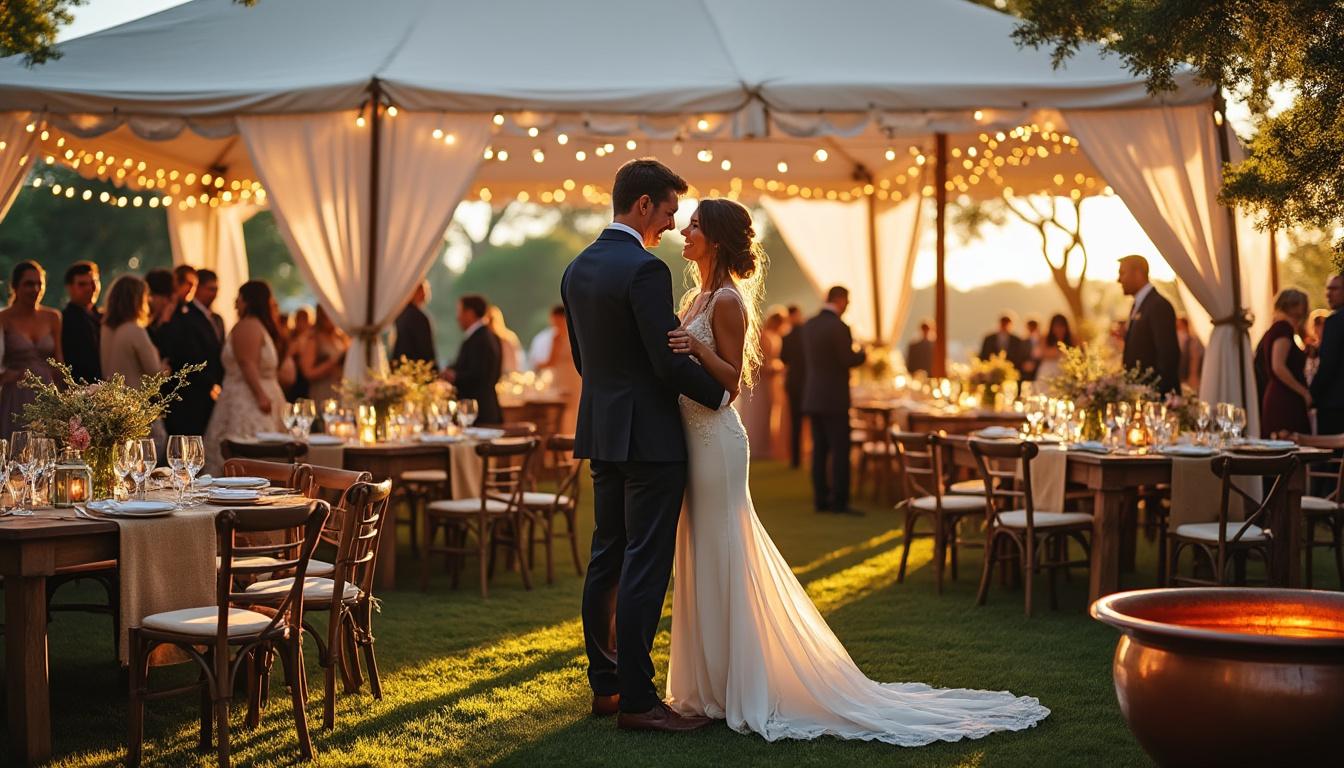 découvrez le coût de la location d'un chapiteau pour un mariage et planifiez votre réception en toute sérénité avec nos conseils et tarifs détaillés.