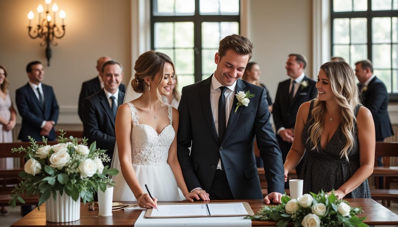 découvrez le coût d’un mariage à la mairie avec notre guide complet. obtenez des conseils incontournables pour organiser votre mariage civil sans dépasser votre budget.
