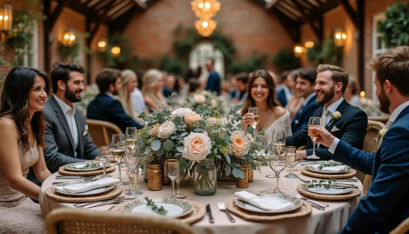 découvrez comment choisir entre des tables rondes conviviales ou une disposition en banquet pour votre mariage afin de créer une atmosphère chaleureuse et adaptée à vos invités.