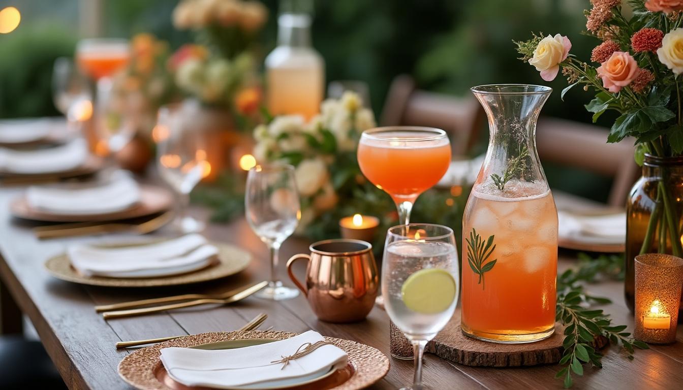 découvrez quel cocktail original et rafraîchissant correspondrait parfaitement à l'ambiance de votre mariage pour une animation inoubliable.