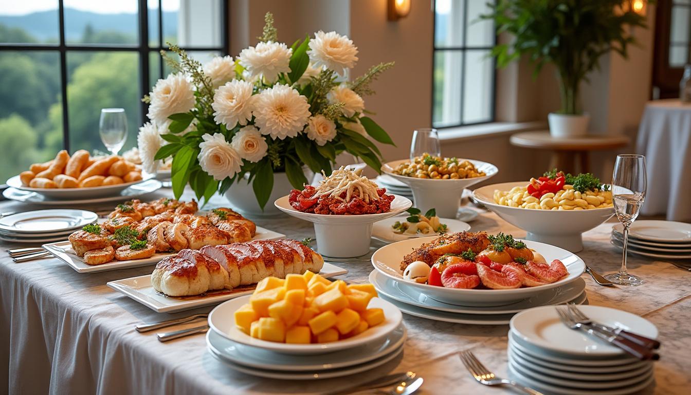 découvrez le buffet de mariage de luxe signé frédeville, l'excellence du traiteur haut de gamme pour un événement raffiné et inoubliable.