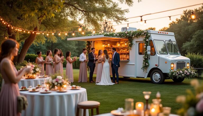 découvrez le coût de la location d'un food truck pour un mariage et trouvez le budget idéal pour une cuisine mobile originale et conviviale lors de votre journée spéciale.