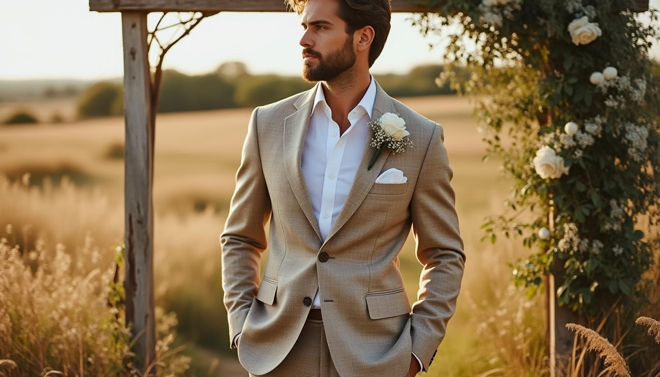 découvrez notre guide 2023 pour choisir la tenue champêtre parfaite pour homme lors d'un mariage, alliant élégance et confort pour une journée inoubliable.