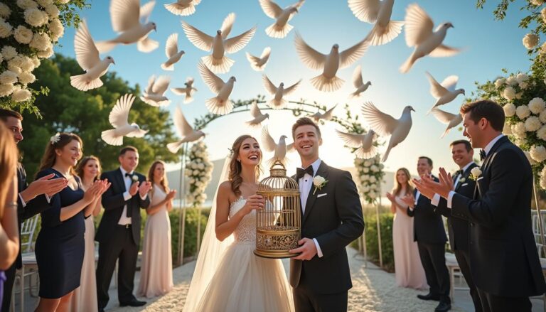 découvrez notre guide complet et nos conseils indispensables pour réussir un lâcher de colombes lors de votre mariage, une touche magique pour un jour inoubliable.