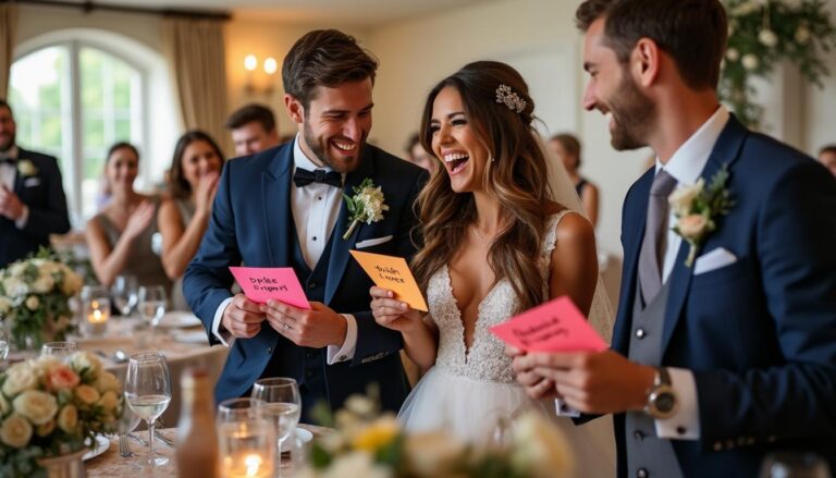 découvrez le jeu du elle et lui, une animation pleine de peps et de rires pour rendre votre mariage inoubliable et divertir vos invités avec bonheur.