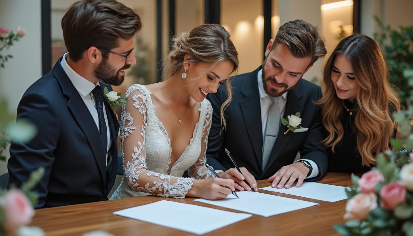 découvrez quel est le nombre idéal de témoins pour un mariage afin d'organiser une cérémonie parfaite et mémorable avec theperfectwedding.