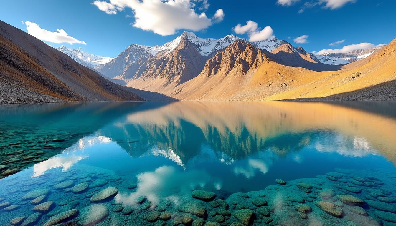 découvrez l'altaï, une région spectaculaire où les sommets dorés rencontrent des lacs d'azur étincelants, et laissez-vous émerveiller par ses trésors naturels uniques.