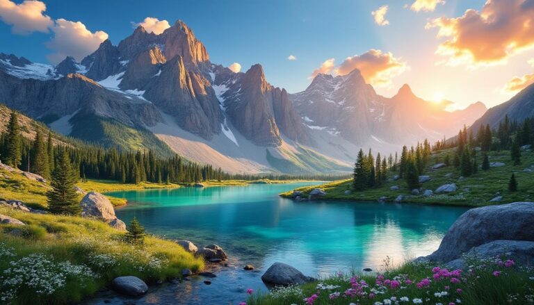 découvrez l'altaï, un territoire enchanteur où les sommets dorés rencontrent des lacs d'azur scintillants, révélant des trésors naturels et culturels uniques.