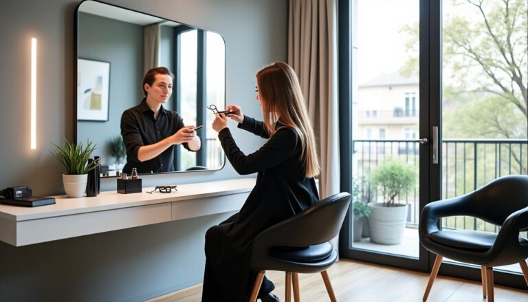 profitez d'un service de coiffure à domicile dans le 93 avec votre styliste privée. élégance et confort chez vous, pour une mise en beauté sur-mesure.