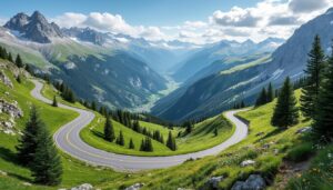 découvrez l'ascension du col de peyresourde depuis l'altiport, avec un focus sur la route côté ouest et ses paysages magnifiques.
