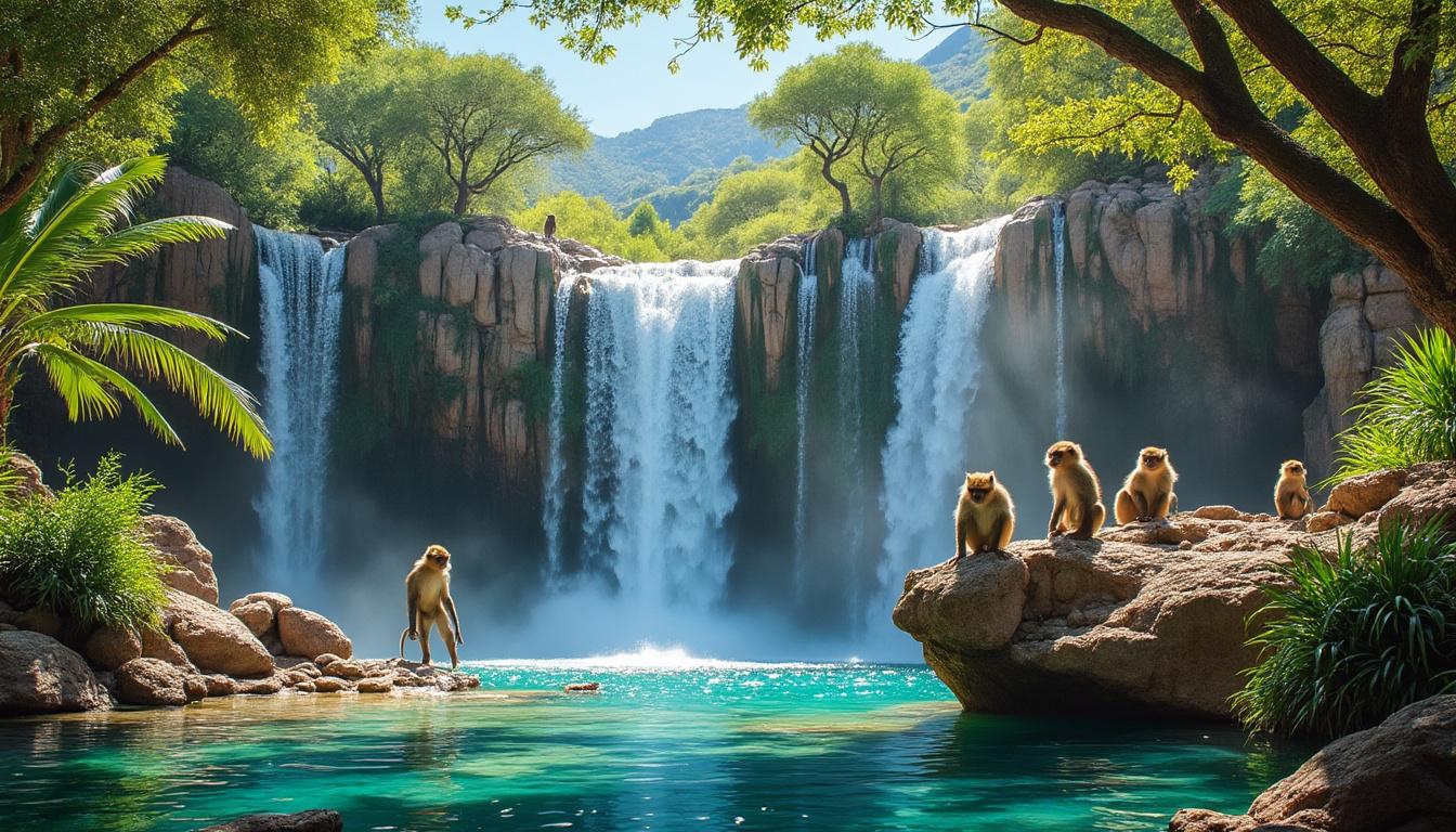 partez à l'aventure depuis marrakech pour explorer les majestueuses cascades d’ouzoud. une expérience inoubliable au cœur de la nature marocaine.