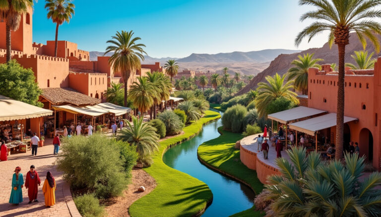 partez pour une excursion d'une journée à agadir et explorez la charmante ville de taroudant ainsi que l'oasis enchantée de tiout, un véritable havre de paix entre nature et tradition.