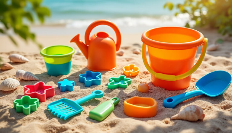 découvrez notre kit complet avec seau, pelle et accessoires pour des aventures ludiques inoubliables en plein air. parfait pour petits explorateurs et moments de jeu créatifs.